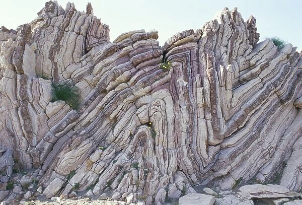Stratified rock at Agio Pavlos in southern Crete