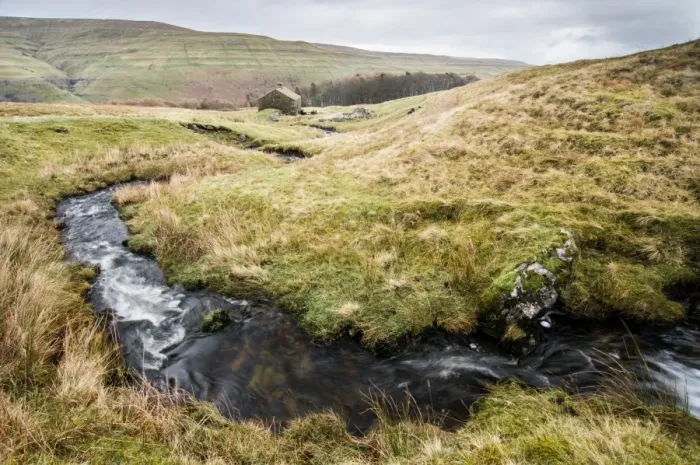Framed Print : Stream and cottage, above Buckden, Wharfedale, Yorkshire Dales, Yorkshire, England Framed Print : Stream and cottage, above Buckden, Wharfedale, Yorkshire Dales, Yorkshire, England