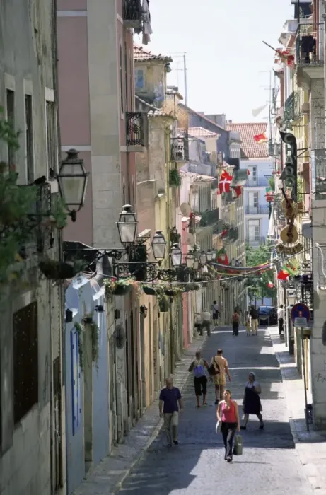 Framed Print : Street in Bairro Alto Framed Print : Street in Bairro Alto