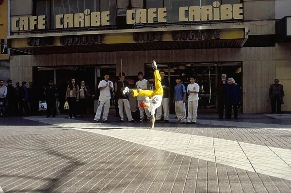 Street dancer, Santiago, Chile, South America