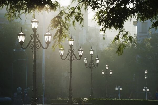 Street lamps, Buenos Aires, Argentina, South America