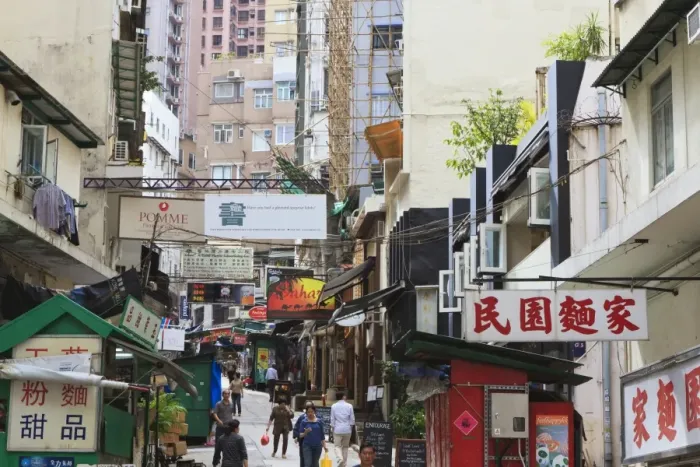 Framed Print : Street in Mid-Levels, Hong Kong Island, Hong Kong, China, Asia Framed Print : Street in Mid-Levels, Hong Kong Island, Hong Kong, China, Asia