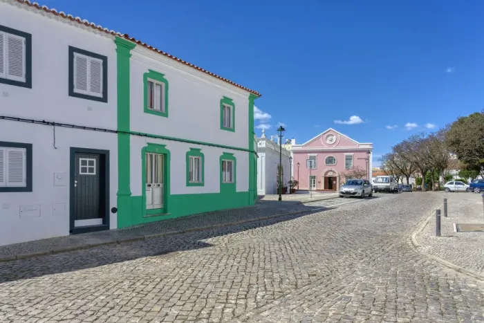 Framed Print : Street and municipal library, Lagoa, Algarve, Portugal, Europe Framed Print : Street and municipal library, Lagoa, Algarve, Portugal, Europe