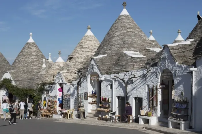 Framed Print : Street of of traditional trullos (trulli) in Alberobello, UNESCO World Heritage Site, Puglia, Italy, Europe Framed Print : Street of of traditional trullos (trulli) in Alberobello, UNESCO World Heritage Site, Puglia, Italy, Europe