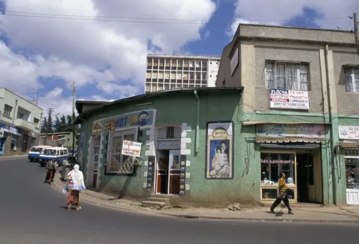 Framed Print : Street scene, Addis Ababa, Ethiopia, Africa Framed Print : Street scene, Addis Ababa, Ethiopia, Africa