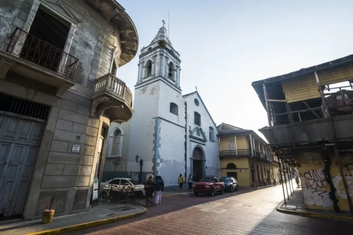 Framed Print : Street scene, Casco Viejo, UNESCO World Heritage Site, Panama City, Panama, Central Framed Print : Street scene, Casco Viejo, UNESCO World Heritage Site, Panama City, Panama, Central