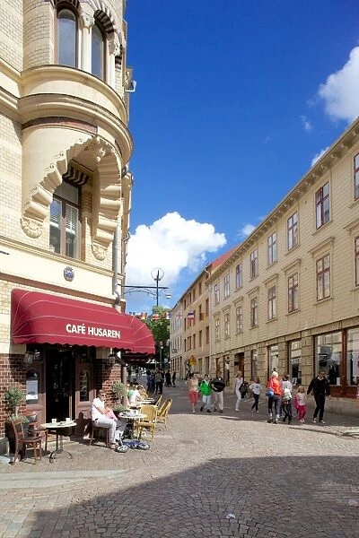 Street scene, Haga, Gothenburg, Sweden, Scandinavia, Europe