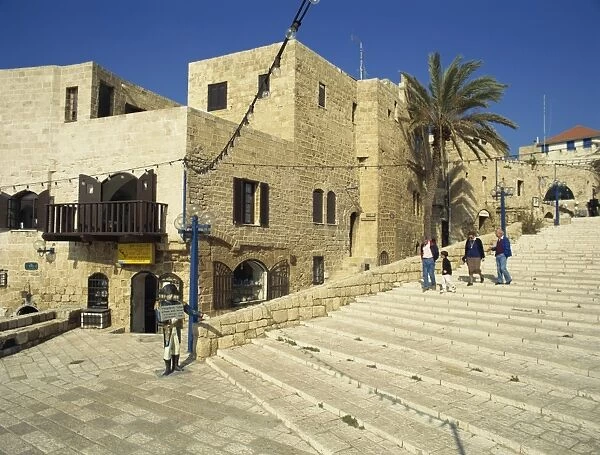 Street scene, Old Jaffa, Jaffa, Israel, Middle East