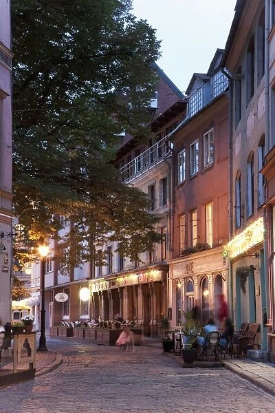 Street scene, Riga, Latvia, Baltic States, Europe