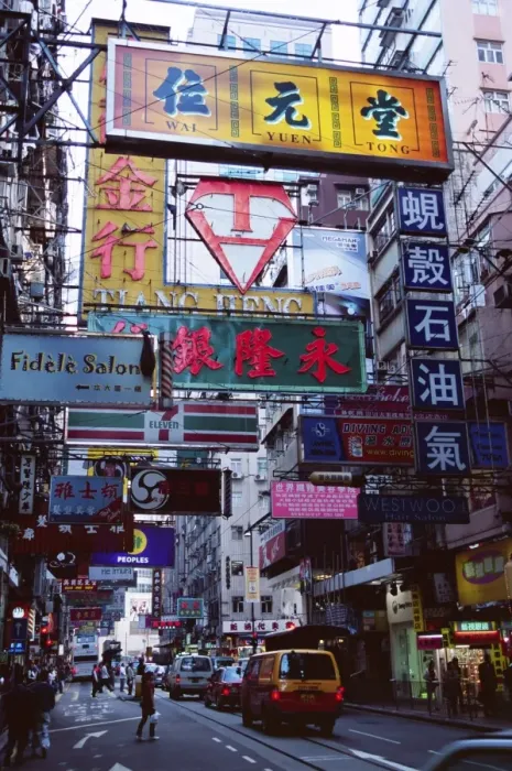 Framed Print : Street scene with signs, Causeway Bay, Hong Kong Island, Hong Kong, China, Asia Framed Print : Street scene with signs, Causeway Bay, Hong Kong Island, Hong Kong, China, Asia