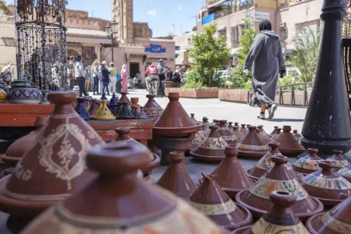 Framed Print : A street sellers wares, including tagines and clay pots near the Kasbah, Marrakech, Morocco, North Africa, Africa Framed Print : A street sellers wares, including tagines and clay pots near the Kasbah, Marrakech, Morocco, North Africa, Africa