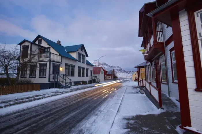 Framed Print : A street in Seydisfjordur, town founded in 1895 by a Norwegian fishing company Framed Print : A street in Seydisfjordur, town founded in 1895 by a Norwegian fishing company
