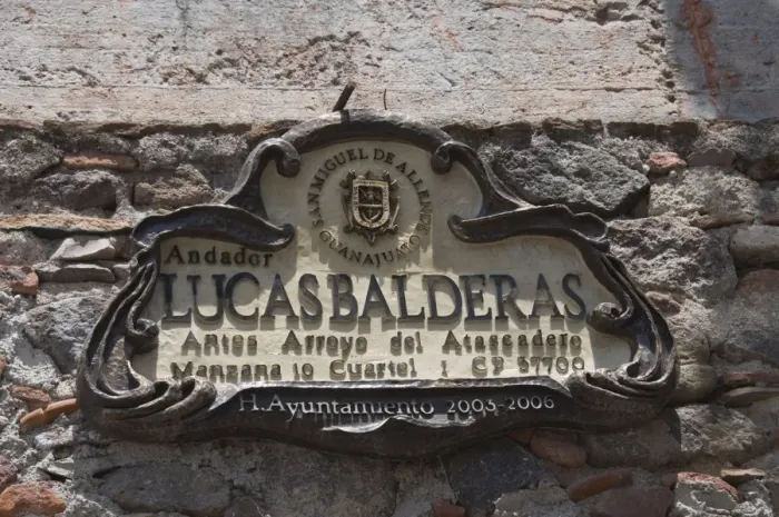 Framed Print : Street sign, San Miguel de Allende, Guanajuato state, Mexico, North America Framed Print : Street sign, San Miguel de Allende, Guanajuato state, Mexico, North America