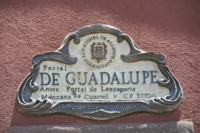 Framed Print : Street sign, San Miguel de Allende (San Miguel), Guanajuato State, Mexico, North America Framed Print : Street sign, San Miguel de Allende (San Miguel), Guanajuato State, Mexico, North America