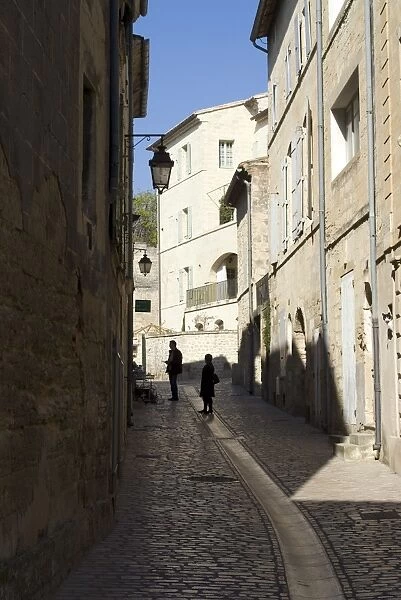 Back streets, Uzes, Languedoc, France, Europe