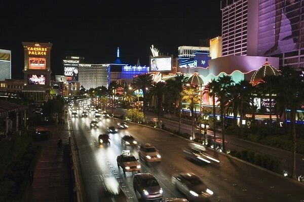 The Strip (Las Vegas Boulevard) at night