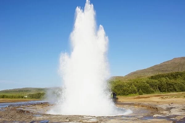 Strokkur geyser, Geysir, Iceland, Polar Regions