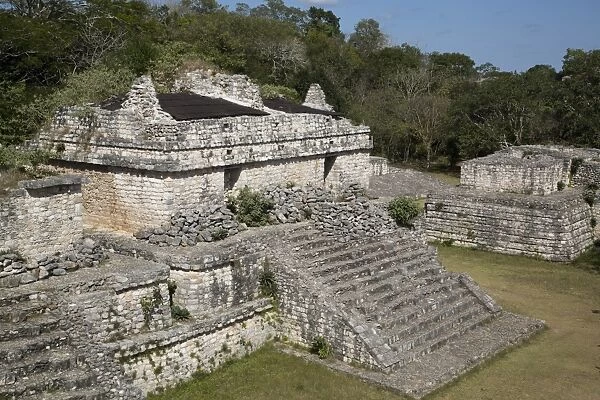 Structure 17 (the Twins), Ek Balam, Mayan archaeological site, Yucatan, Mexico, North