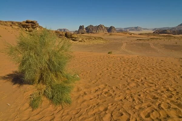 The stunning desert scenery of Wadi Rum, Jordan, Middle East