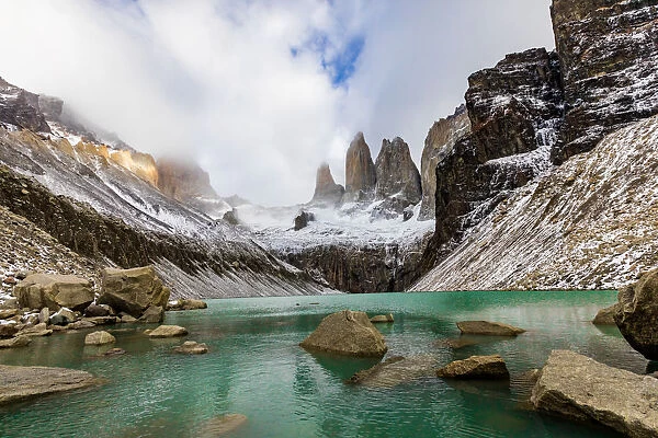 Stunning scenery of Glacial Lakes in Patagonia, Chile, South America