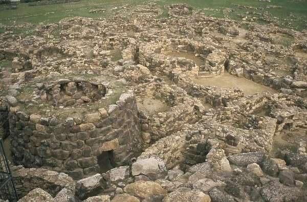 Su Nuraxi Nuraghic complex dating from 1500BC