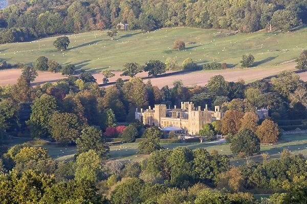 Sudeley Castle in autumn, Winchcombe, Cotswolds, Gloucestershire, England, United Kingdom