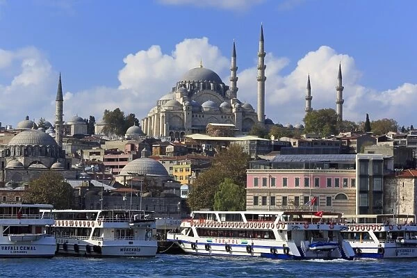 Sulemaniye Mosque, Eminonu and Bazaar District, Istanbul, Turkey, Europe