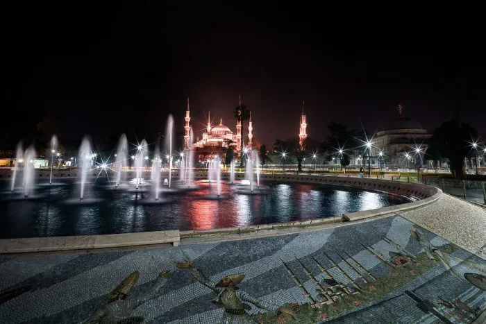 Framed Print : Sultanahmet camii (Blue Mosque) illuminated at night, UNESCO World Heritage Site, Istanbul, Turkey, Europe Framed Print : Sultanahmet camii (Blue Mosque) illuminated at night, UNESCO World Heritage Site, Istanbul, Turkey, Europe