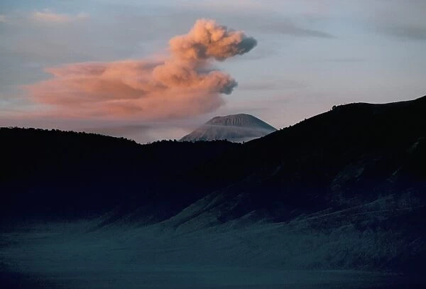 Sumeru volcano erupting