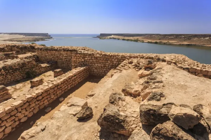 Framed Print : Sumhuram ruins overlooking Khor Rori (Rouri), Land of Frankincense UNESCO World Heritage Site Framed Print : Sumhuram ruins overlooking Khor Rori (Rouri), Land of Frankincense UNESCO World Heritage Site