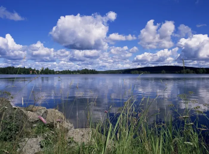 Framed Print : Summer, lake at Ramen Framed Print : Summer, lake at Ramen