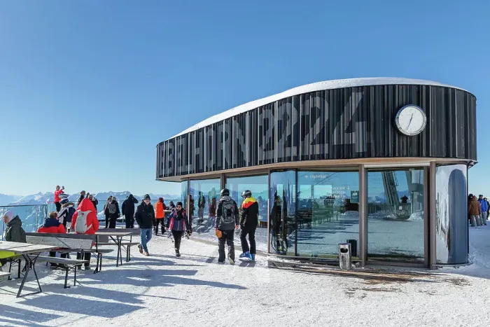 Framed Print : Summit restaurant on Nebelhorn summit, 2224m, Oberstdorf, Swabia, Bavarian Alps, Bavaria, Germany, Europe Framed Print : Summit restaurant on Nebelhorn summit, 2224m, Oberstdorf, Swabia, Bavarian Alps, Bavaria, Germany, Europe