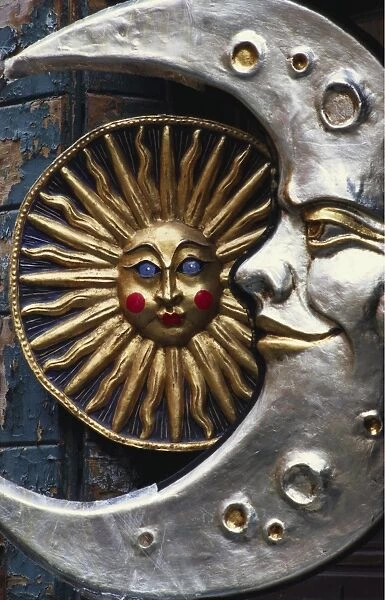 Sun and Moon Venetian Carnival Masks, Italy