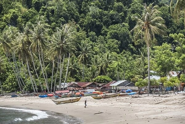 Sungai Pinang, a fishing village near Padang in West Sumatra, Indonesia, Southeast Asia