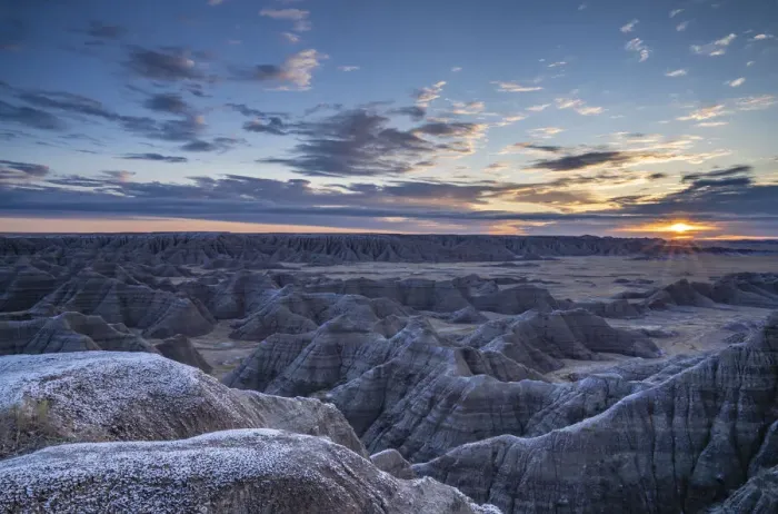 Framed Print : Sunrise over the Badlands, Badlands National Park, South Dakota, United States of America Framed Print : Sunrise over the Badlands, Badlands National Park, South Dakota, United States of America
