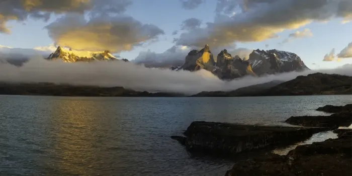 Framed Print : Sunrise over Cuernos del Paine, Torres del Paine National Park and Lago Pehoe, Chilean Patagonia Framed Print : Sunrise over Cuernos del Paine, Torres del Paine National Park and Lago Pehoe, Chilean Patagonia