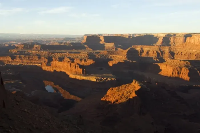 Framed Print : Sunrise at Dead Horse Point looking out at the Colorado Framed Print : Sunrise at Dead Horse Point looking out at the Colorado