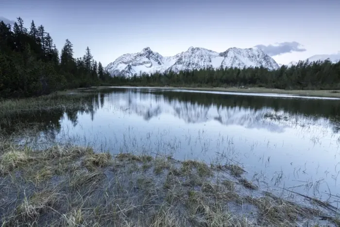 Framed Print : Sunrise frames the snowy peaks reflected in Lake Entova, Malenco Valley, Province of Sondrio Framed Print : Sunrise frames the snowy peaks reflected in Lake Entova, Malenco Valley, Province of Sondrio