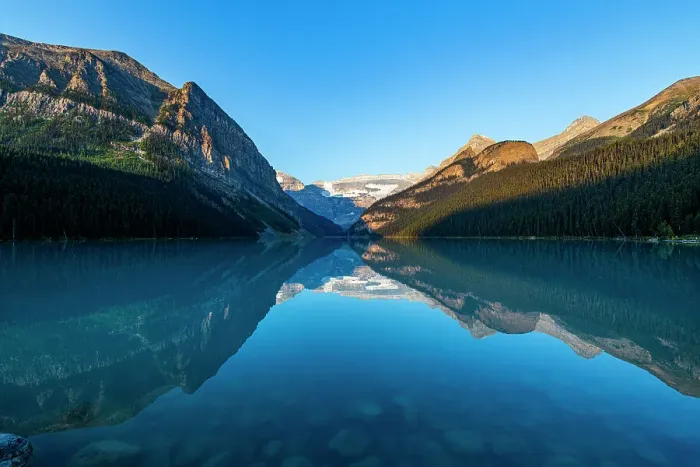 Framed Print : Sunrise at Lake Louise, Banff National Park, UNESCO World Heritage Site, Alberta, Rocky Mountains, Canada, North America Framed Print : Sunrise at Lake Louise, Banff National Park, UNESCO World Heritage Site, Alberta, Rocky Mountains, Canada, North America