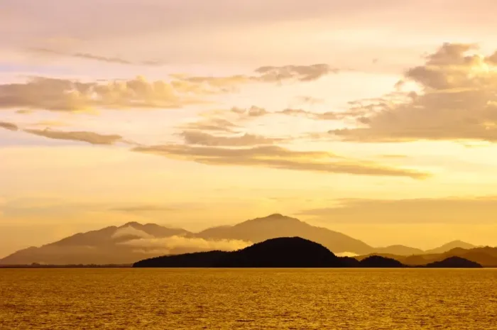Framed Print : Sunrise over Langkawi Island, Malaysia, Southeast Asia, Asia
