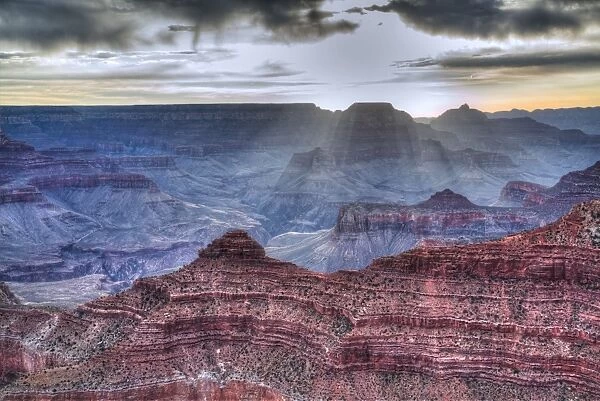 Sunrise at Mather Point, South Rim, Grand Canyon National Park, UNESCO World Heritage Site