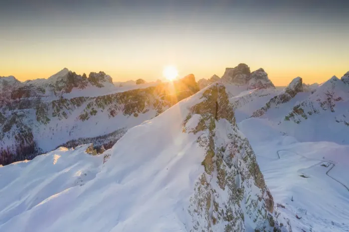 Framed Print : Sunrise on Ra Gusela, Lastoi De Formin and Monte Pelmo covered with snow, Giau Pass Framed Print : Sunrise on Ra Gusela, Lastoi De Formin and Monte Pelmo covered with snow, Giau Pass