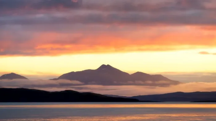 Framed Print : Sunrise in Scotland, United Kingdom, Europe Framed Print : Sunrise in Scotland, United Kingdom, Europe