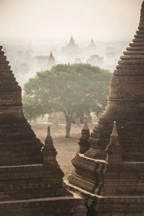 Framed Print : Sunrise at the Temples of Bagan (Pagan), Myanmar (Burma), Asia Framed Print : Sunrise at the Temples of Bagan (Pagan), Myanmar (Burma), Asia