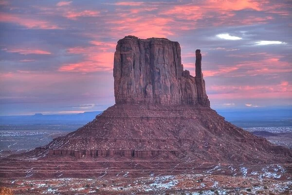 Sunrise, West Mitten Butte, Monument Valley Navajo Tribal Park, Utah, United States of America