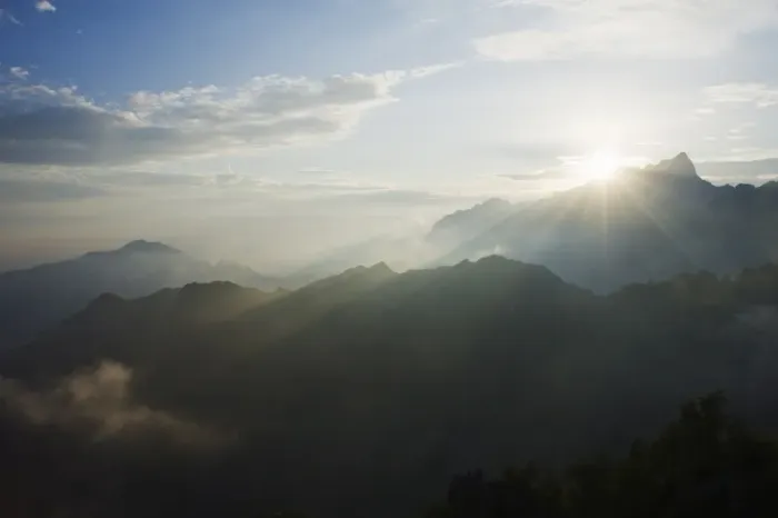 Framed Print : Sunset, Apuan Alps, Tuscany, Italy, Europe