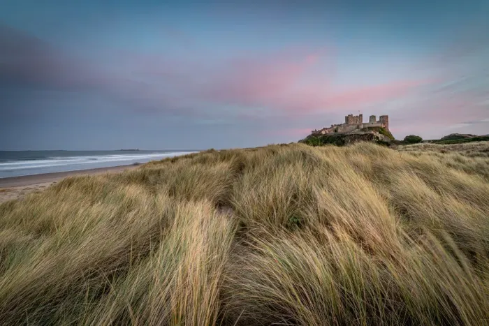 Framed Print : Sunset at Bamburgh Castle, Bamburgh, Northumberland, England, United Kingdom, Europe Framed Print : Sunset at Bamburgh Castle, Bamburgh, Northumberland, England, United Kingdom, Europe