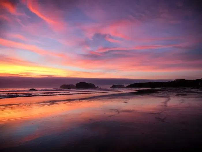 Framed Print : Sunset in Bandon, Oregon, United States of America, North America Framed Print : Sunset in Bandon, Oregon, United States of America, North America