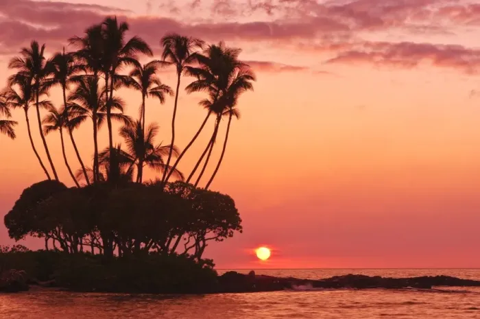 Framed Print : Sunset, Big Island, Hawaii, United States of America, Pacific, North America Framed Print : Sunset, Big Island, Hawaii, United States of America, Pacific, North America