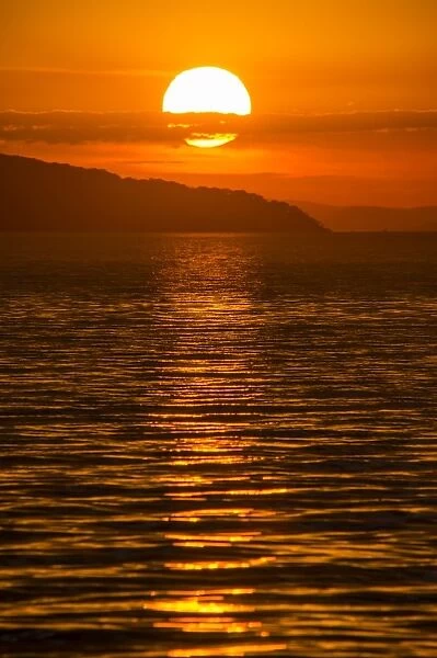 Sunset at Cape Maclear, UNESCO World Heritage Site, Lake Malawi, Malawi, Africa